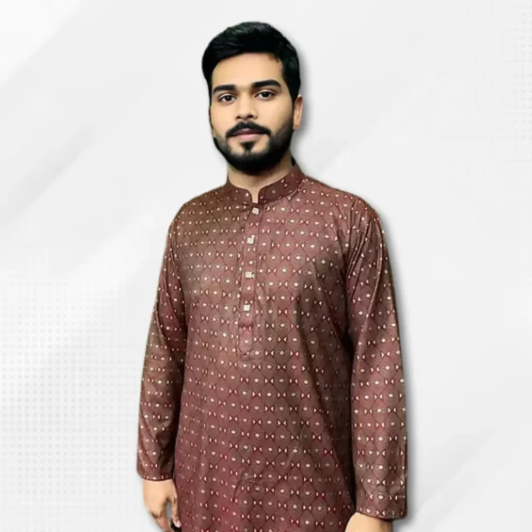 Men’s Smart Printed Panjabi-S190