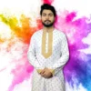 Men’s Embroidery White Panjabi-S60